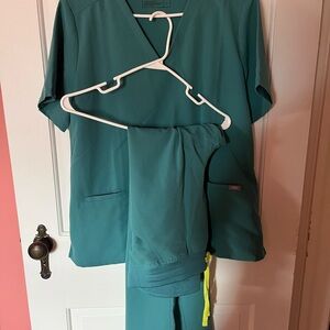 Figs Teal Women's Top